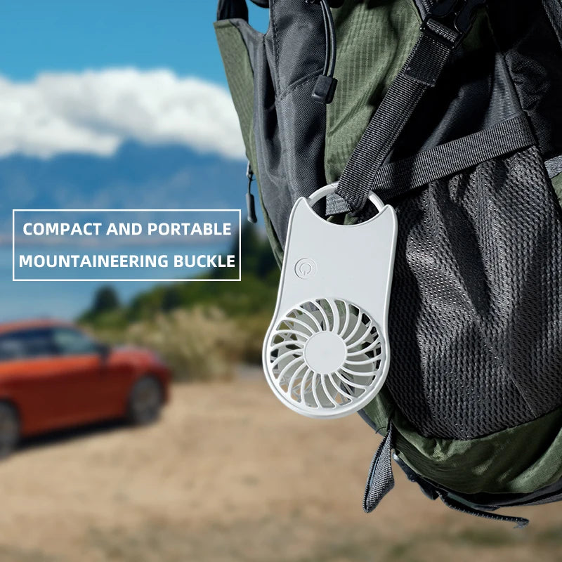 F12 Mini Handheld Fan 3 Wind Speed Outdoor Summer Cooling Fan with Hanging Buckle F12 Mini Handheld Fan 3 Wind Speed Outdoor Summer Cooling Fan with Hanging Buckle